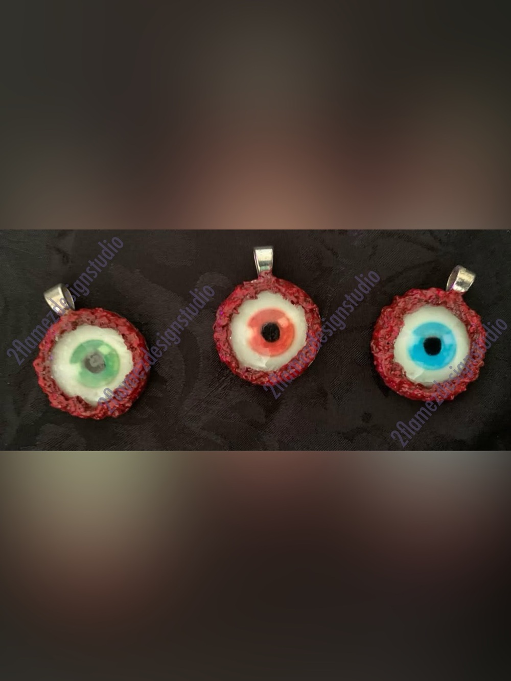 Bloody Eyeball Pendants - 3 Colors